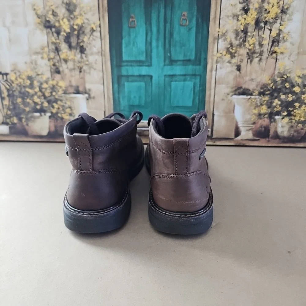 ECCO Turn Chukka Boots Men's 43 Waterproof Gore Tex Nubuck Cocoa Brown Leather